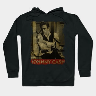 TEXTURE ART-Johnny Cash - RETRO STYLE Hoodie